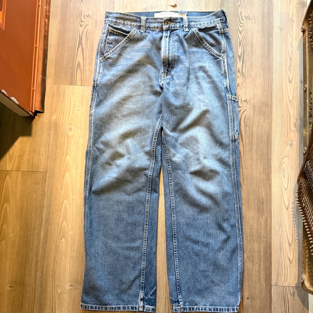 VTG Levi's Carpenter Jeans W32 L30 Loose Straight Workwear Denim Blue 2005